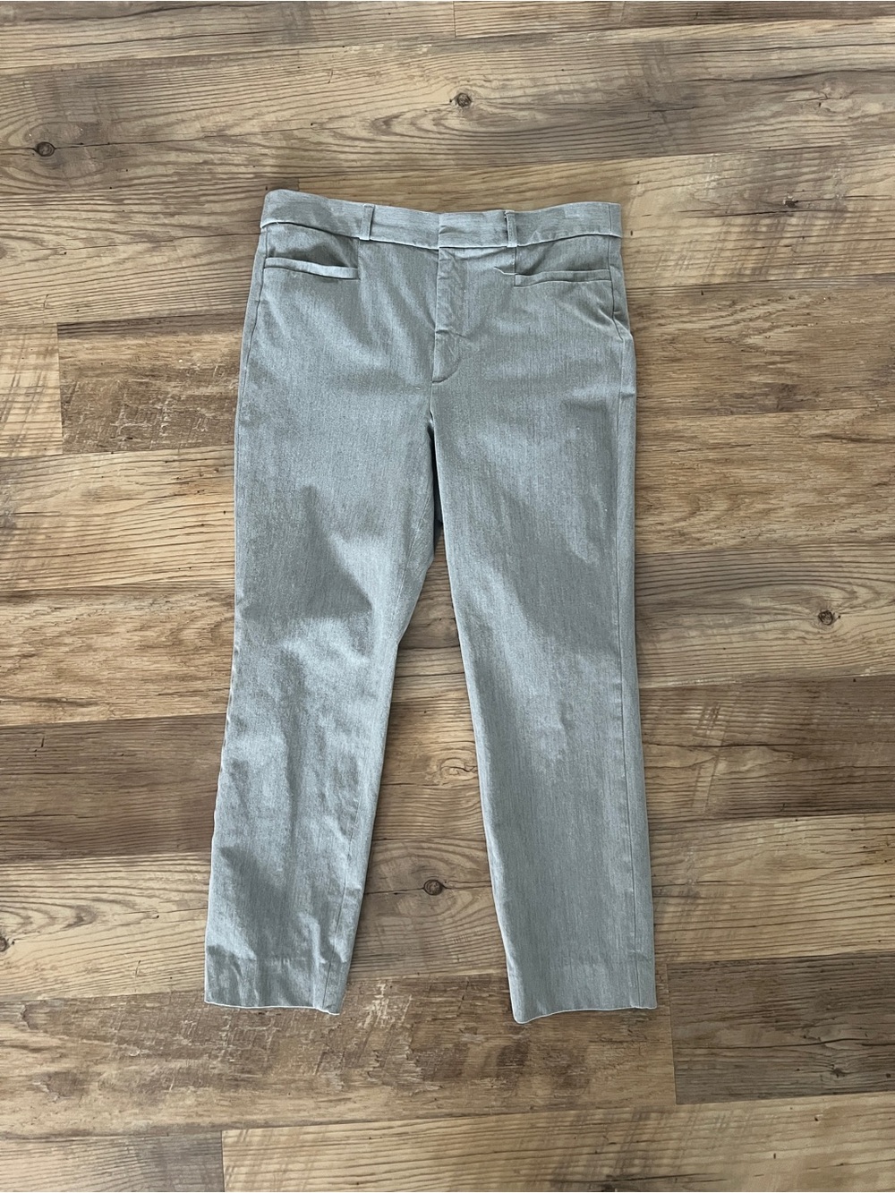 Banana Republic High-Rise Sloan Ankle Pants - Heather Gray - Size 8 Petite